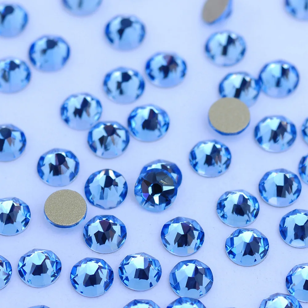 PUBRILEX 16-Facetten Kristall-Strass XILION 2088 XIRIUS Rose Ohne Hotfix Flache Rückseite Kaltfixierung Strass für Nagelkunst, Zähne, Taschen, Schmuck – Detail 8