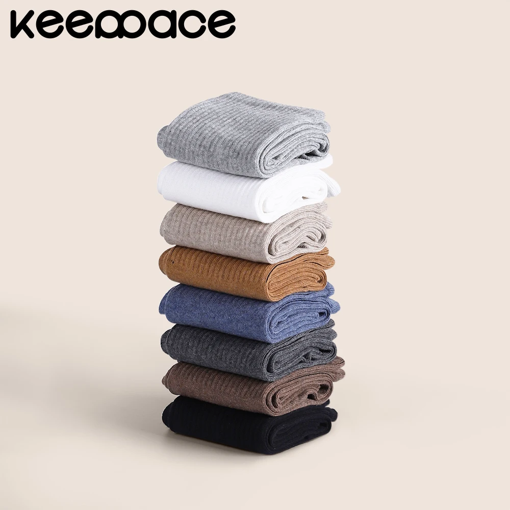 Keeppace 3 Pair Five Finger Socks Women's Pure Cotton Five Toe Socks Sweat Absorbing Mid Tube Split Toes Socks Women Yoga Pilate