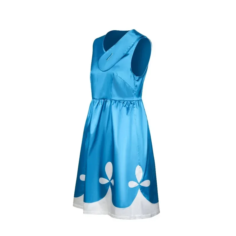 トロールズコスプレスーツ大人女性のためのボビープリンセスドレス赤かつらウィッグヒロインアンナケンダリックハロウィンカーニバルcos MN1