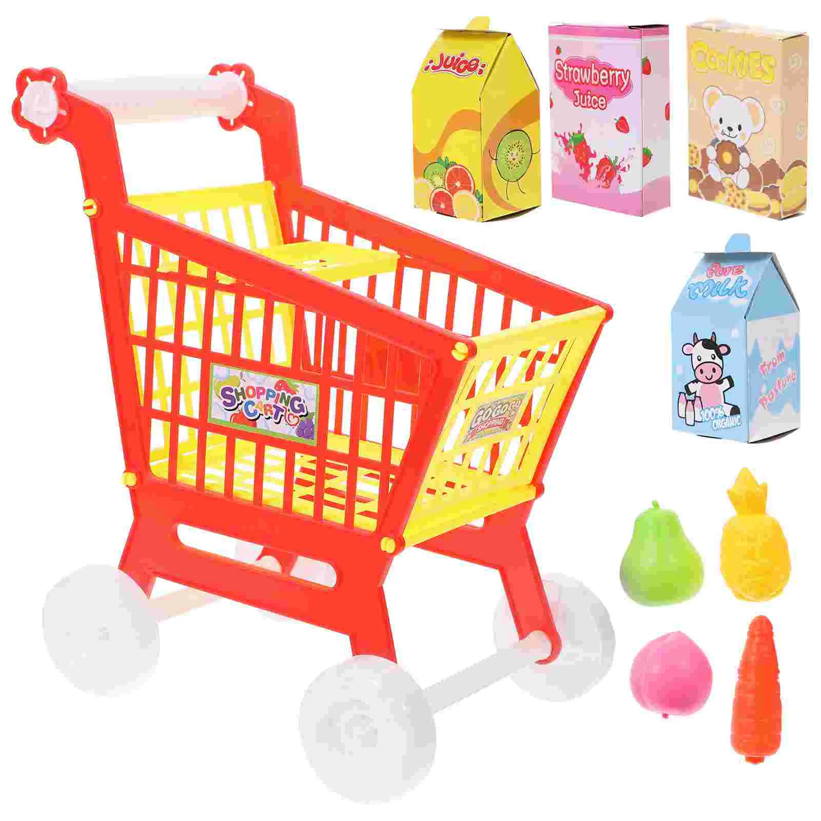 

Trolley Supermarket Kids Play House Toy Childrens Toys Plastic Shopping Children’s