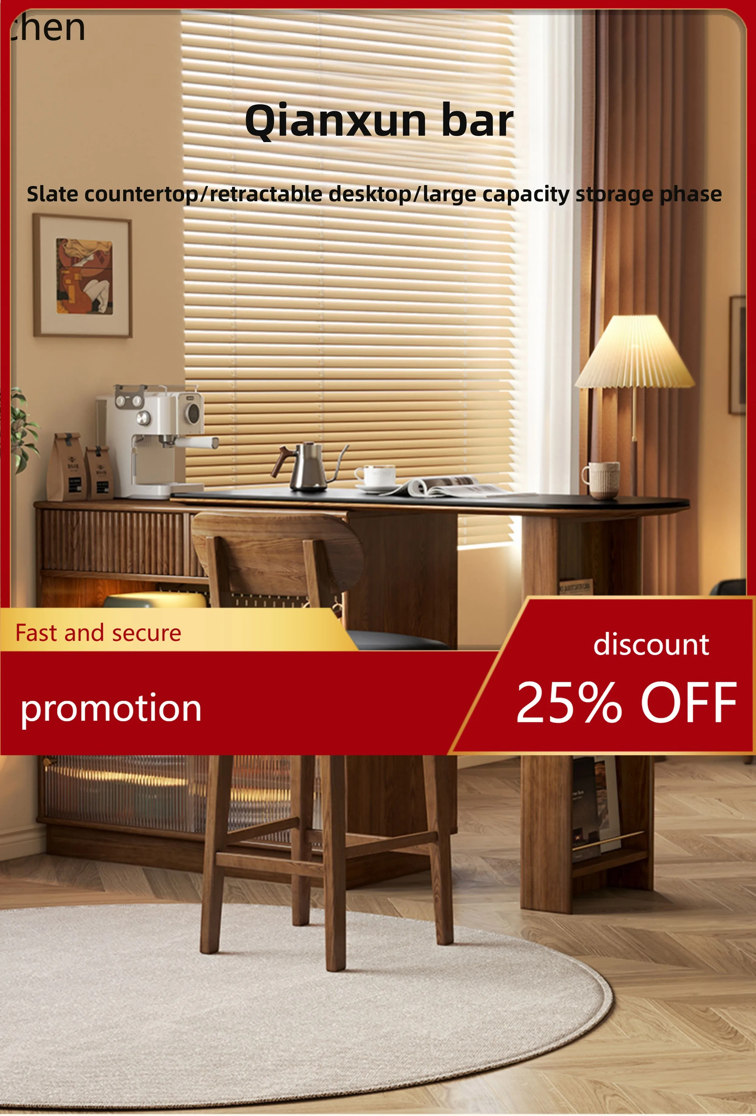 

ZMLsolid wood rock slab bar counter, living room partition cabinet, bucket cabinet, entrance cabinet, storage side cabinet