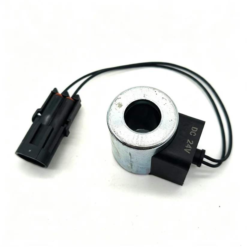 For Yuchai 65 230-8 Compatible 75 For pilot Safety Lock Travel Valve Solenoid Coil for Excavator 12V 24V System