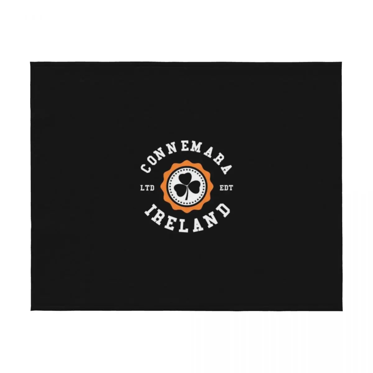Connemara Galway Irlanda trébol insignia irlandesa manta para sofás decorativos de invierno mantas a cuadros manga