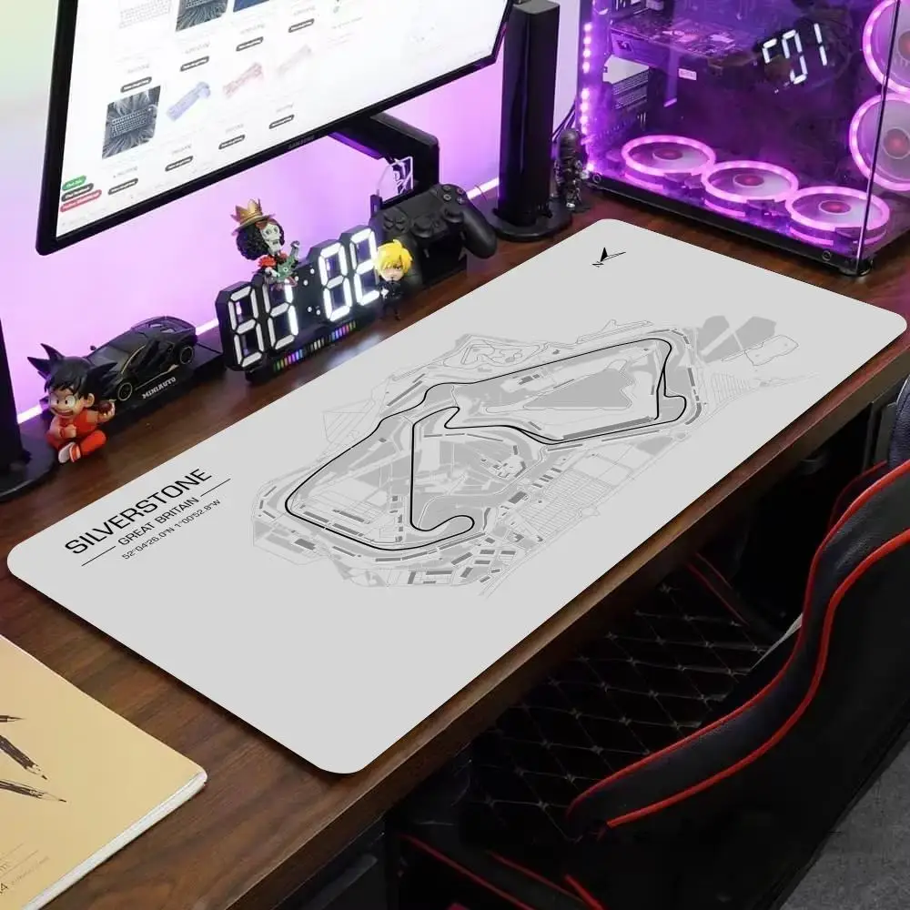 

Formula 1 Racing Circuit Mouse Pad Desk Mouse Pad Cute HD Desk Pad Extended Gaming Keyboard Mats Large XXL Gamer Mousepad 90x40