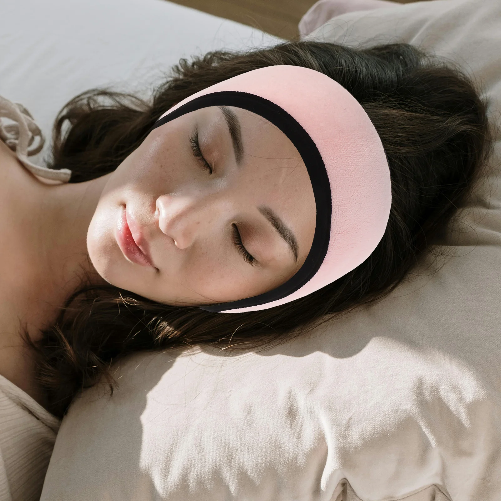 2개 조절 가능한 수면 마스크 귀마개 부드럽고 편안한 여행용 가정용 방음 수면 귀덮개