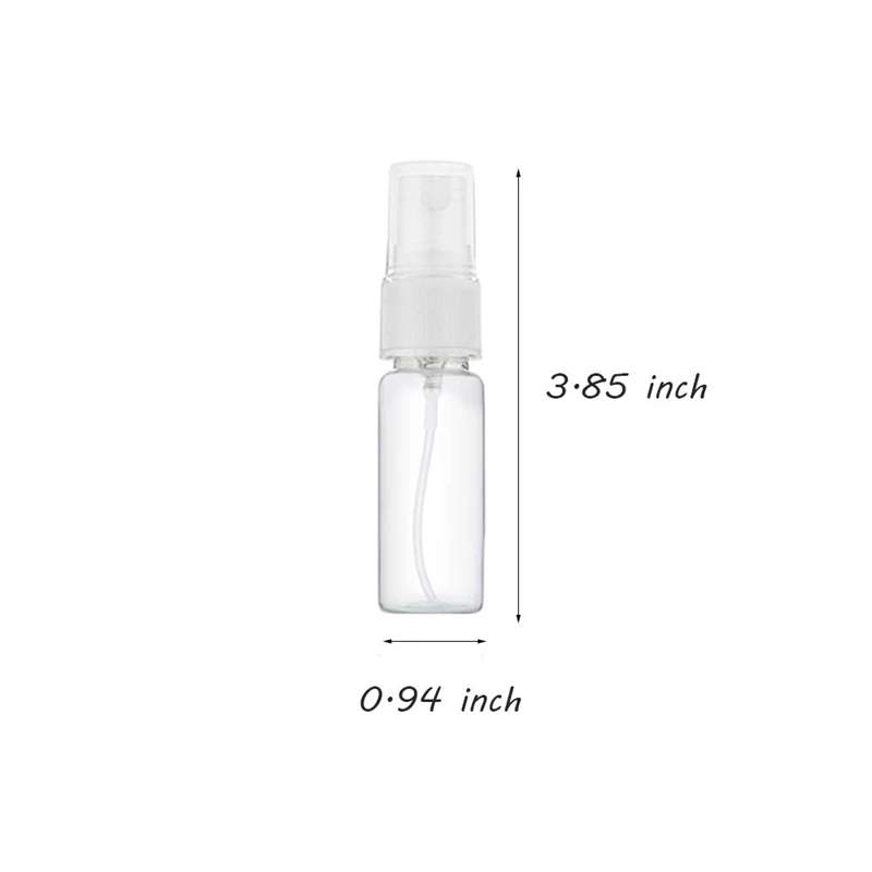 휴대용 리필 가능한 투명 빈 스프레이 병, 미세 미스트 분무기 병, 48 개, 20ml