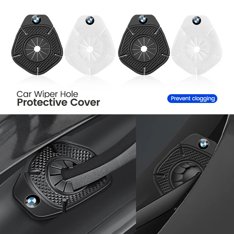 2Pcs Car Wiper Hole Dustproof Cover Silicone Windscreen Wiper Pads For BMW E90 E60 E71 F30 F20 F10 E87 E92 E91 X1 X3 x4 X5 M Z4