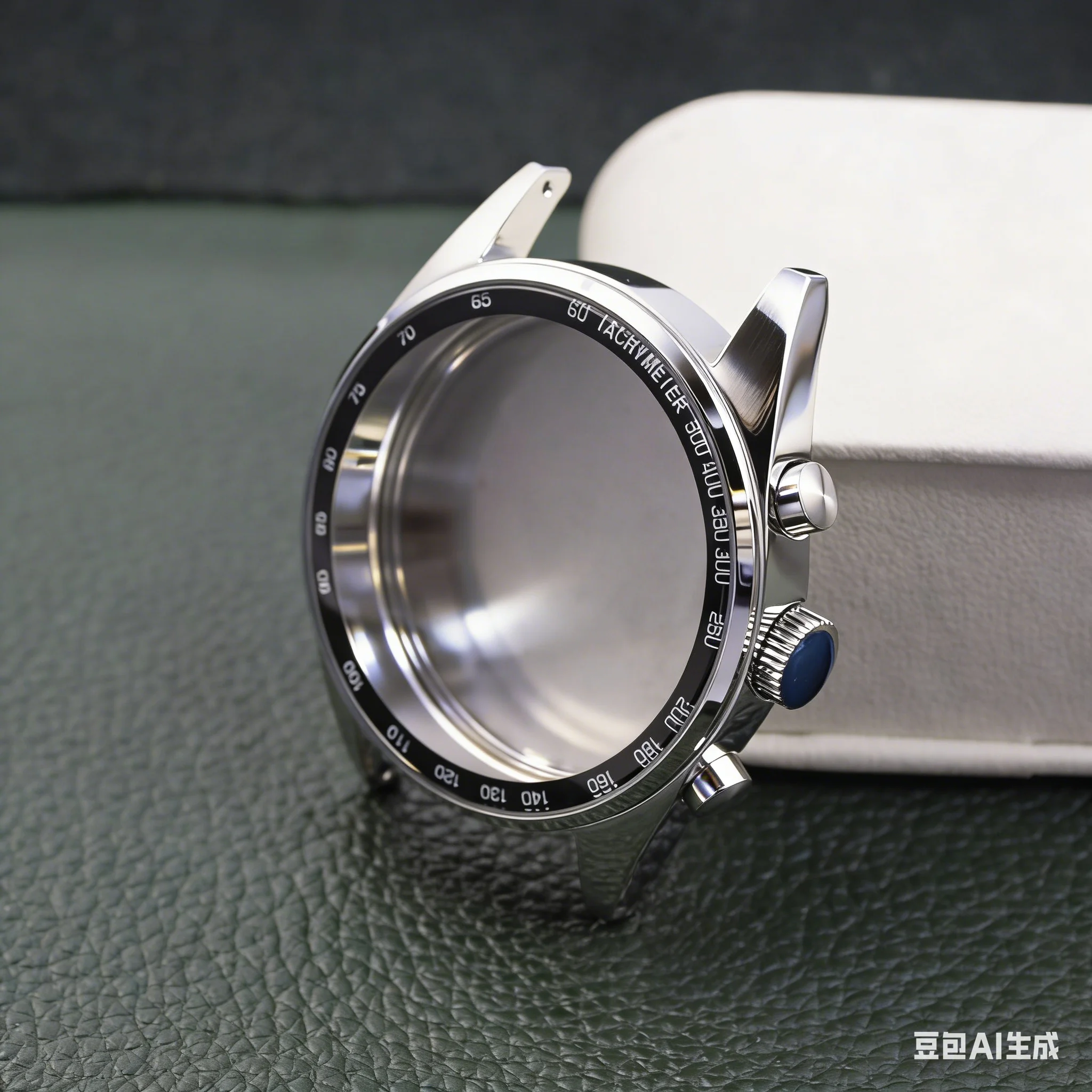 

High Quality 42mm Watch Cases Silver Cases Stainless Steel Solid Bottom Cover For VD53 Quartz Movts 35.5mm Dial DIY Watch Parts