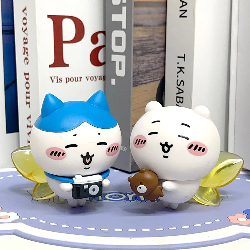 Chiikawa لطيف أنيمي الشكل مجموعة Usagi Hachiware JiYi مكتب زخرفة Kawaii دمية لعبة الديكور هدية للأصدقاء الاطفال المقتنيات #4