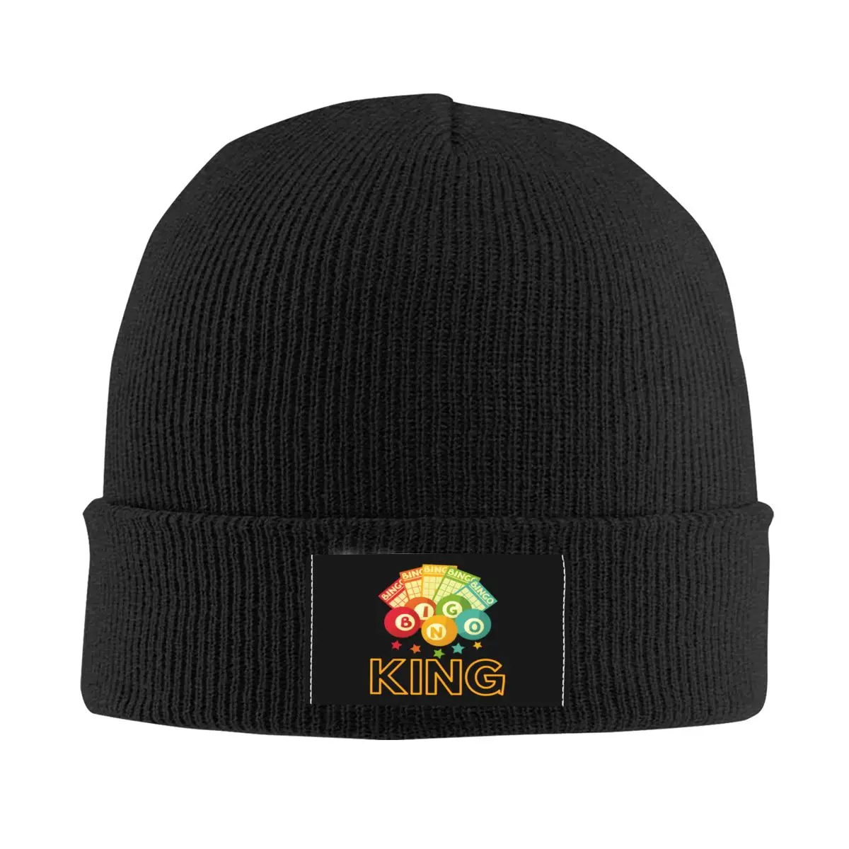 

Изготовленные на заказ шапки Bingo King Skullies, унисекс, зимняя теплая вязаная шапка для мужчин и женщин, хип-хоп, шляпы для взрослых, уличная лыжная шапка