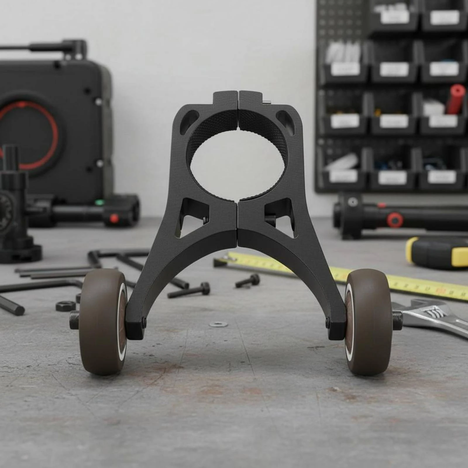 Electric Scooter Wheel Bracket Metal Clamp-on Scooter Bracket Transport Gear Hex Keys Included Vehicle Accessory Easy to Install