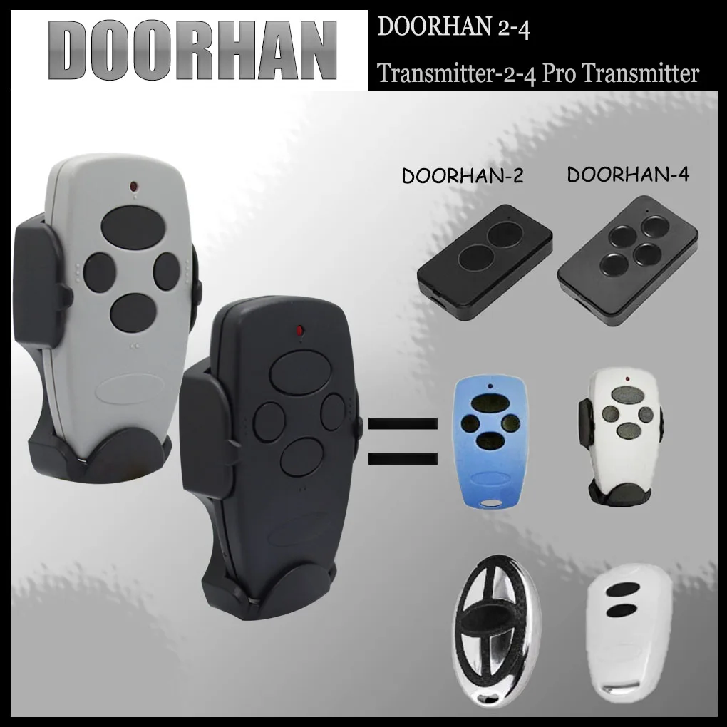 Doorhan Electric rolling gate transmitter 4, 2-4 PRO Rolling code Remote Control Garage door Doorhan 433 MHZ available on all