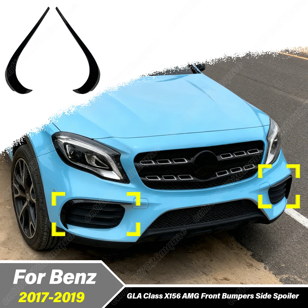 

Для Mercedes Benz GLA Class GLA220 250 X156 AMG 2017 2018 2019 автомобильная передняя противотуманная фара брови модификация декоративный комплект