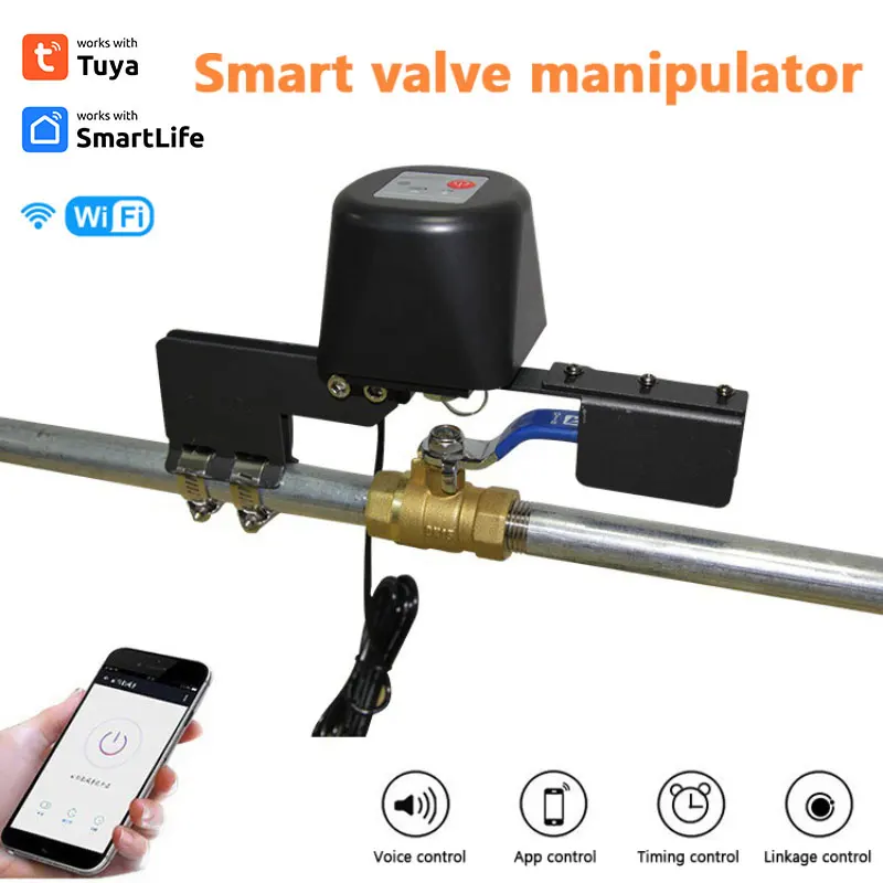 

Tuya Wi-Fi/Zigbee умный водяной/газовый клапан умный дом автоматизация клапана управление работает с Alexa Google Home Smart Life