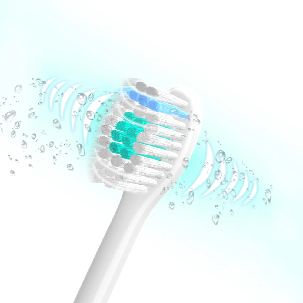 Cabeça de escova de dentes elétrica, 8 peças, ideal para philips sonicare e-series, hx7001, hx7002, hx7022, hx9500, hx9552, hx5910