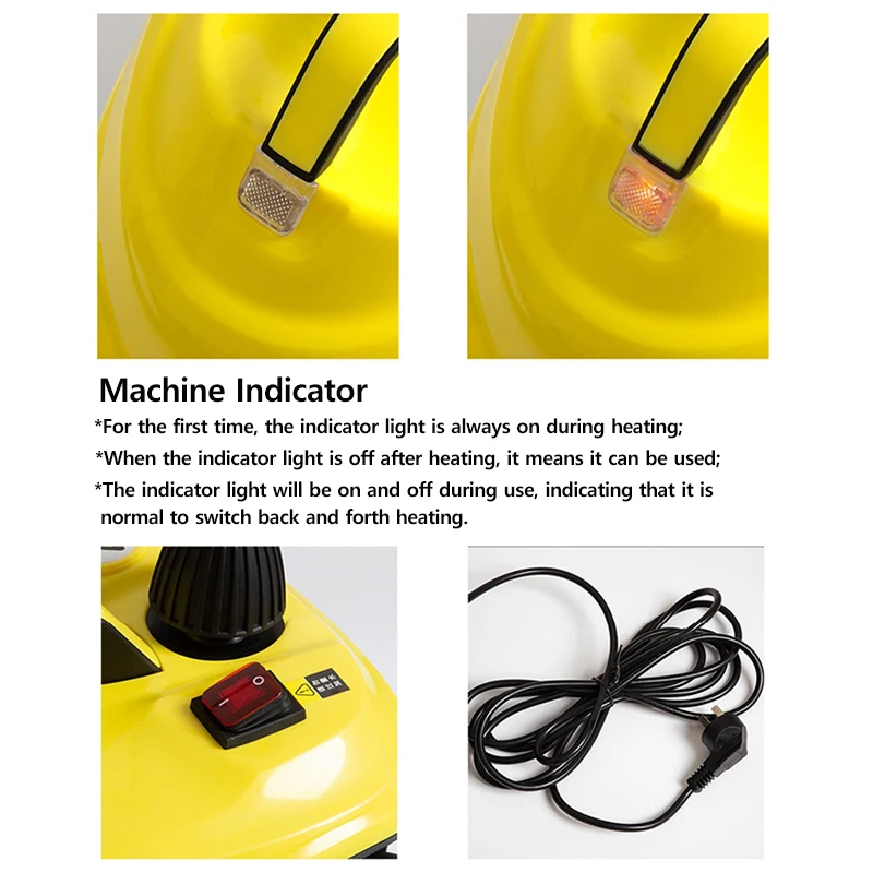 2000W Hoge Temperatuur Stoomreiniger Multifunctionele Sterilisatie Desinfectie Auto Interieur Stoomreiniger Voor Vloer Keuken Auto