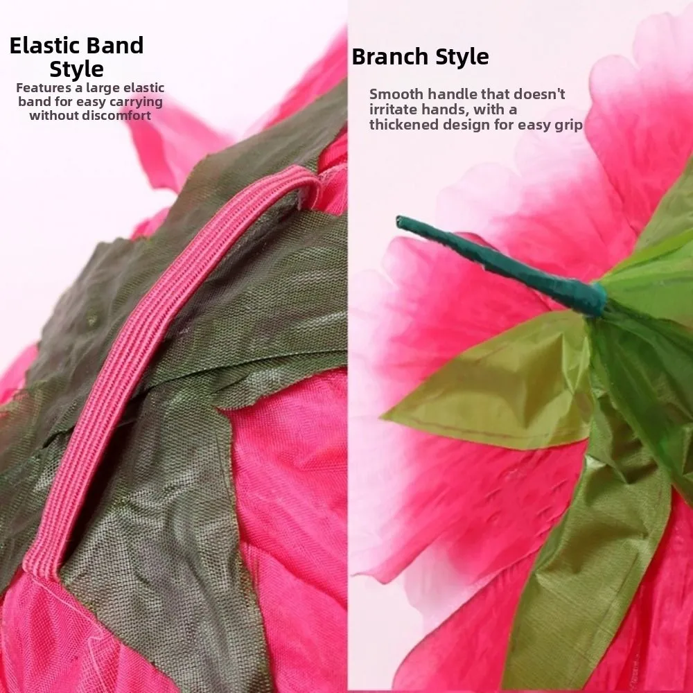 17/20/30/40/50cm Peony Flower Dance Props Cloth Creative Performance Kindergarten Dance Performance Colorful