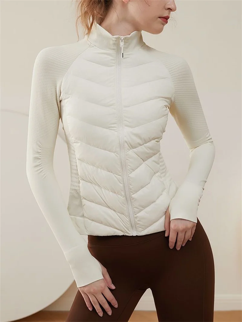 Light and Thin Down Cotton Coat for Women 2025 New Thin Design Windproof Warm Autumn Winter Cotton Jacket Outdoor Sports Jacket