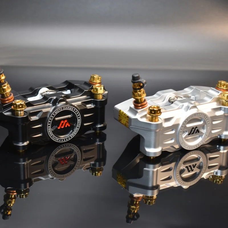 

Authentic Motorcycle Diary M22 Track Radiant Front Wheel Calipers Niu Niu No.9 Electric Motorcycle Brake Modification