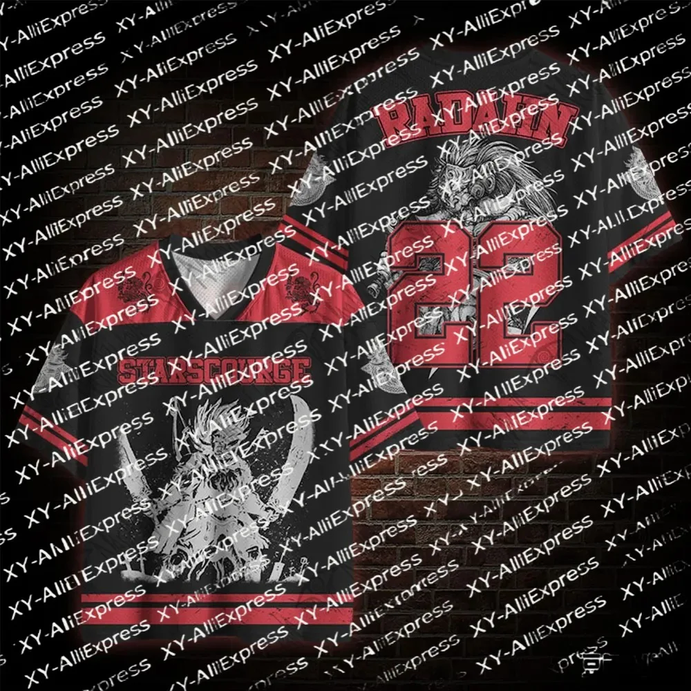2026 Men Gothic Warrior Graphic Mesh Jersey, Vintage Sword Warrior Art Print, Lightweight Mesh Jersey for Urban Street Style