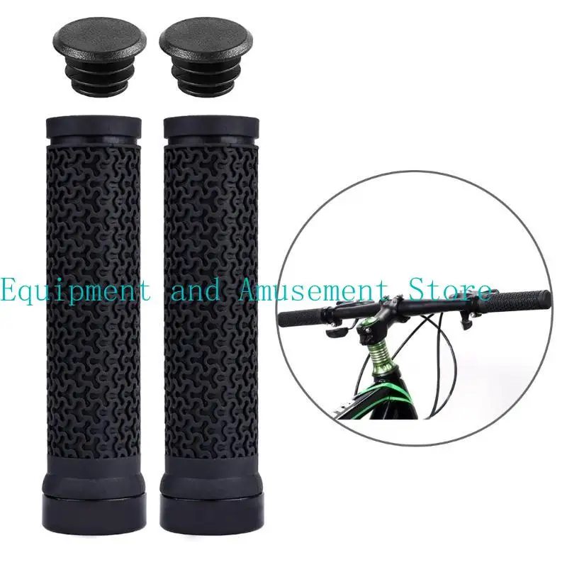 

Y1UC Bike Grip Handbar Comfort Bicycles Handle Bar Grips with Non-Slip Locking Rings