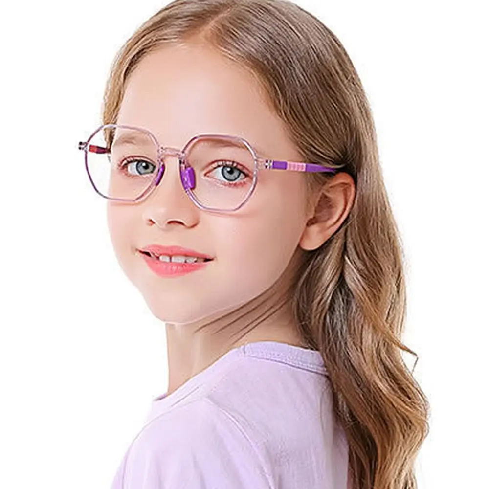 2024 New TR90 Anti Blue Light Glasses Plain Glasses Children Radiation Protection for Kid Computer Ultra Light Frame Eyeglasses