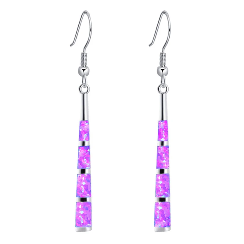 2025 Bohemian Women Earrings Party Girl Gift Fashion Imitation Opal long Drop Earrings for Women Jewelry Accessories
