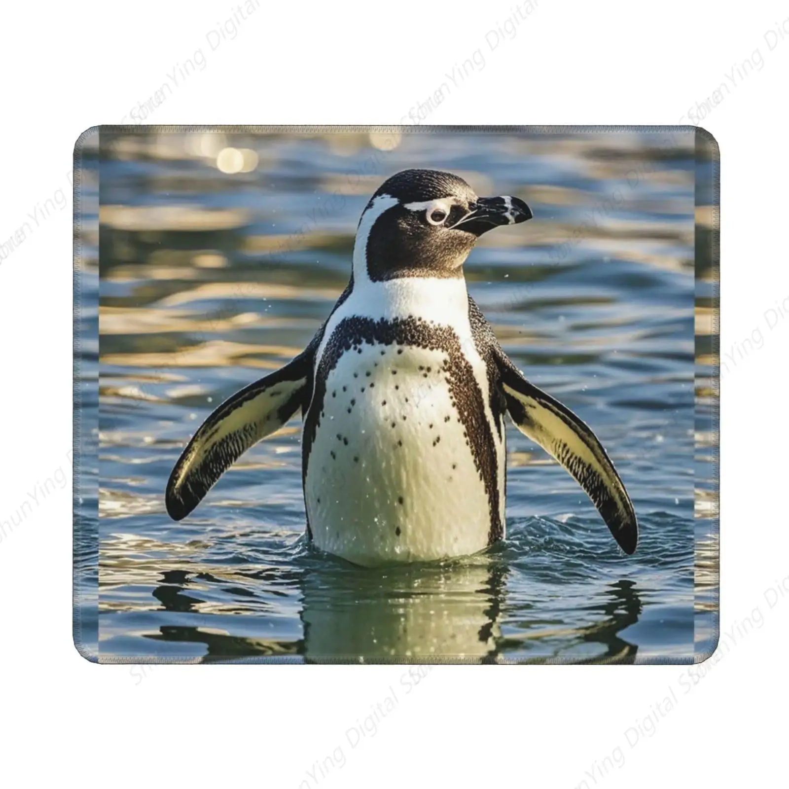 

Anti Slip Washable Mouse Pad Swimming Penguin Print Computer Keyboard Pad Suitable For Gaming Home Office 7 X 8.6 Inch