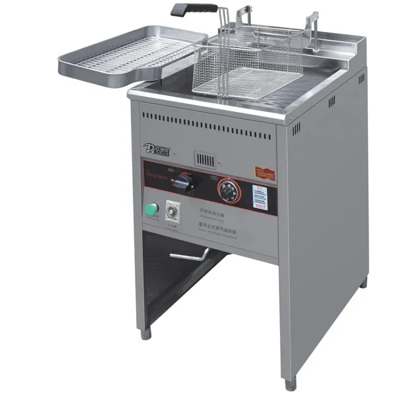 

Professional Deep Fryer, Automatic Gas Raising and Lowering, Commercial Kitchen, Chicken Deep Fryer