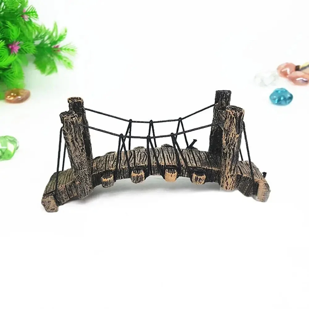 Aquarium Water Bridge Ornaments Fish Tank Synthetic Resin Ornaments Non-toxic Ornaments Aquarium Decorative Accessories