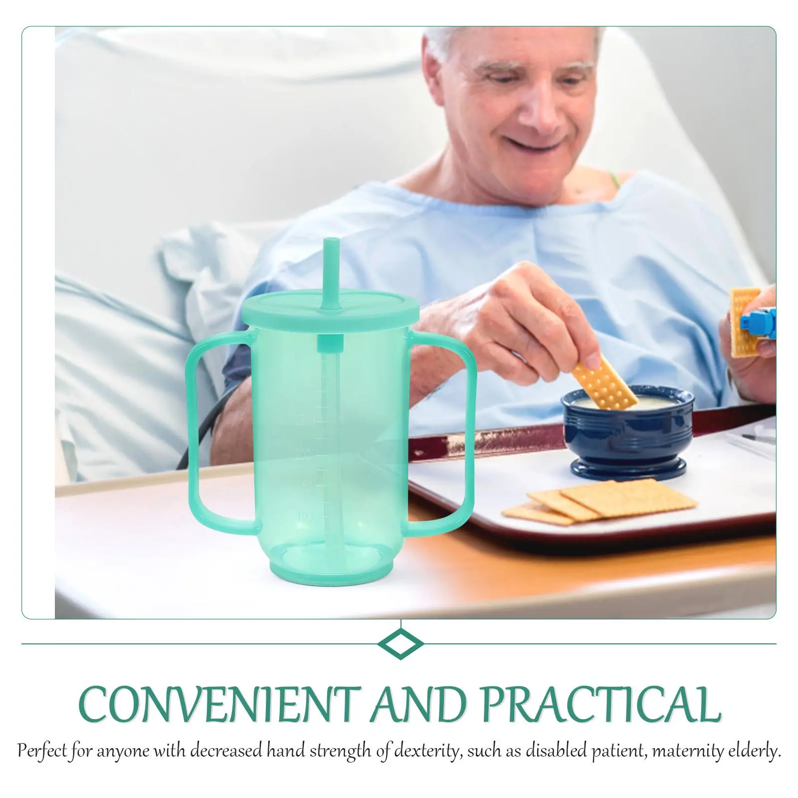 

Nursing Cup Drink Cups Plastic Light Handicap Drinking for Disabled People Baby