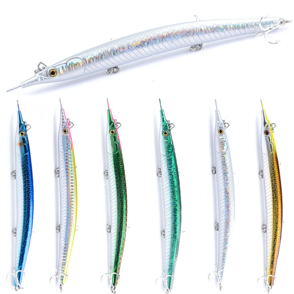 

New Long-Distance Casting Lure Hooks Hard Sea Fishing Tuna Bait Pencil Shaped ABS Material Long-lasting Artificial Bait