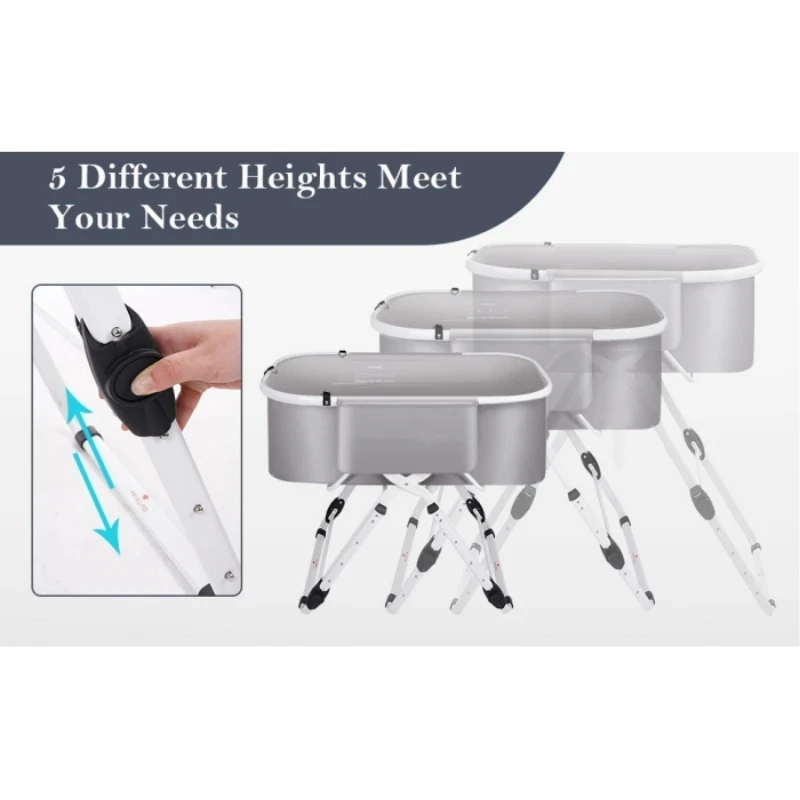 Portable Pet Bathtub Foldable Elevated Small Medium Dog Bath Tubs for Bathing Shower Grooming Dog Washing Pool for mascotas