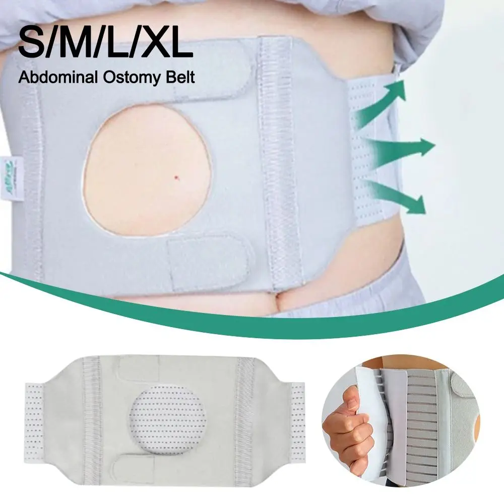 

Universal Adjustable Abdominal Ostomy Belt Elastic Breathable Stoma Support Belt Portable Ostomy Pocket