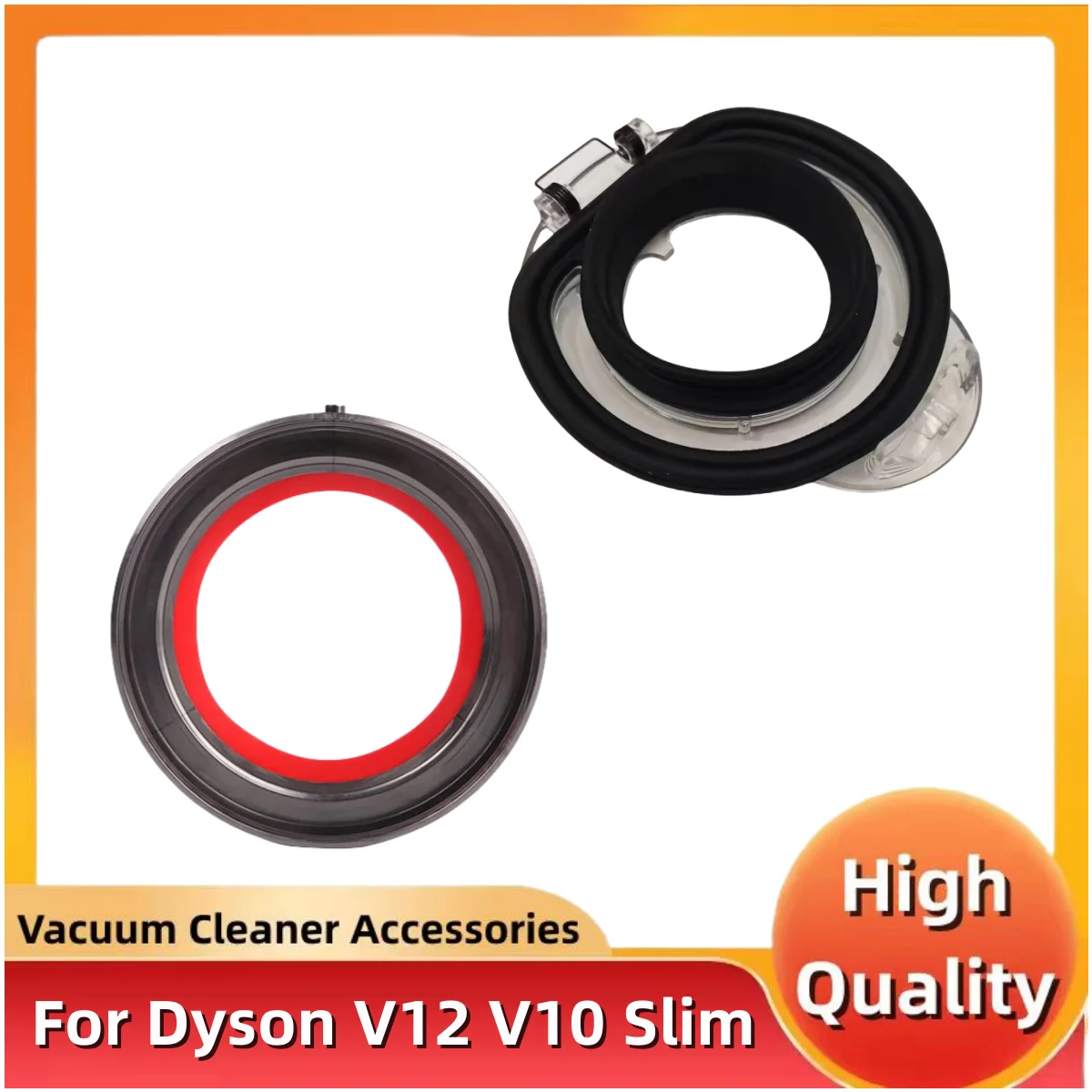 For Dyson V12 V10 Slim Vacuum Cleaner Dust Bin Top Fixed Sealing Ring Replacement Dust Bucket Filter Cleaner Garbage Box Cover