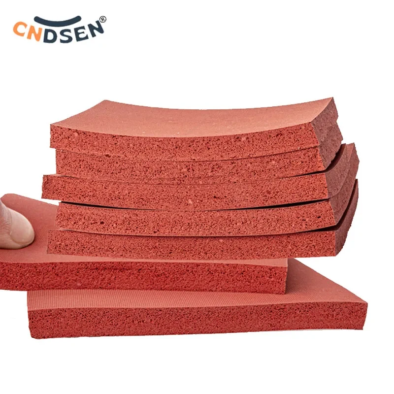 Red silicone pad Super soft sponge foam board high temperature resistant pad Pressing mat Laminating machine