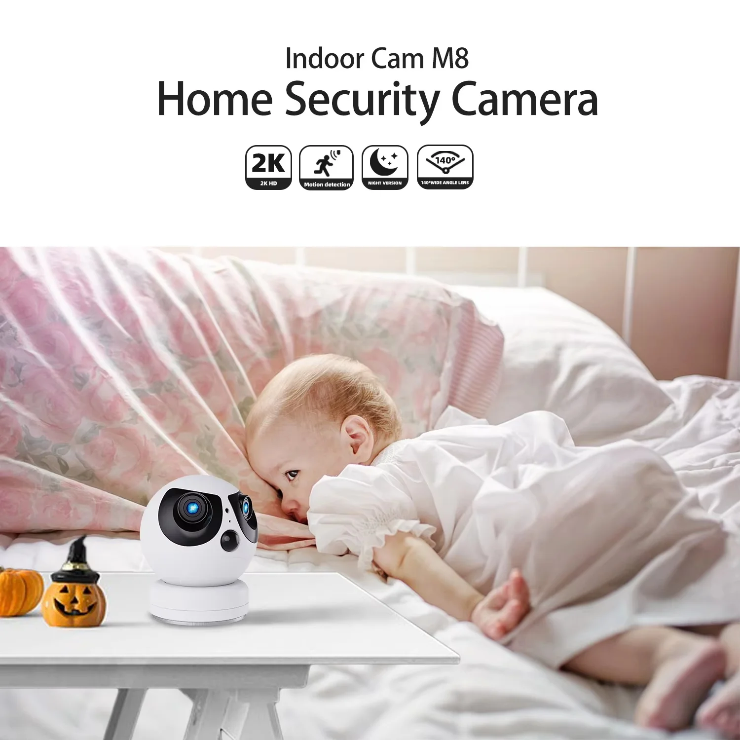 HD Dual Lens Battery WiFi Camera AI Humanoid Detection Two‑way Audio Home Security Baby Pet Monitor IP Dome Camera