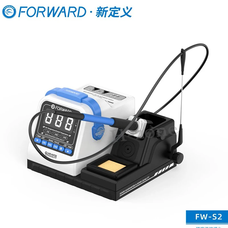 FORWARD FW-S2 Soldering Station Precise Temperature Control Compatible Soldering Iron Tip 210/245 Handle for Phone Repair Tool