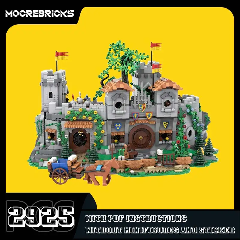 Vente chaude 3-en-1 château Mini blocs de construction ensemble bricolage rétro Architecture originalité briques jouets cadeaux de noël pour enfants