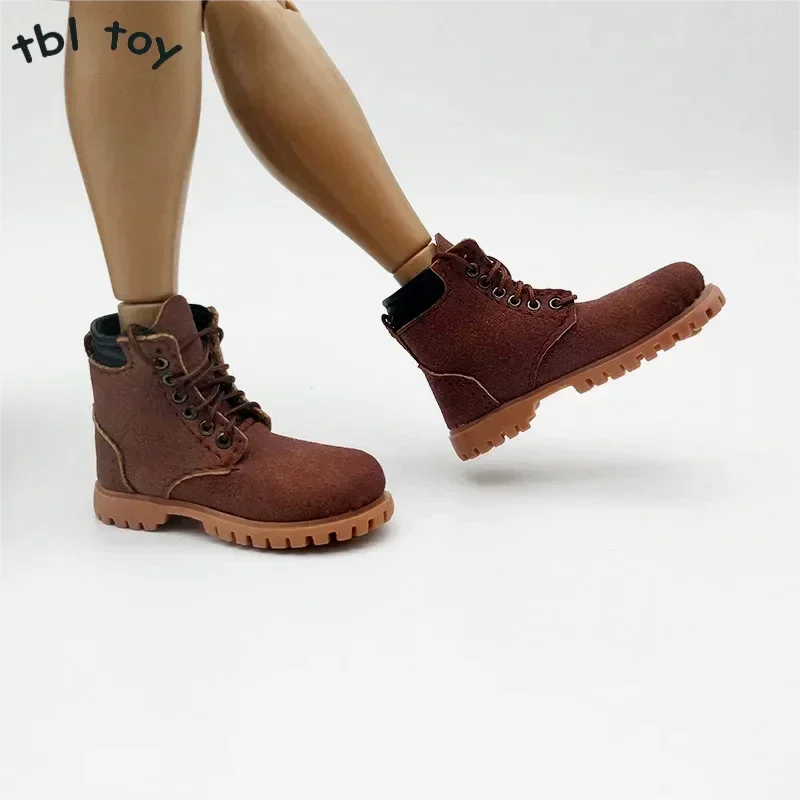 

Hollow 1/6 Scale Brown Combat Boots Model Fashion Male Solider Shoes for 12in Action Figure Doll Accessory