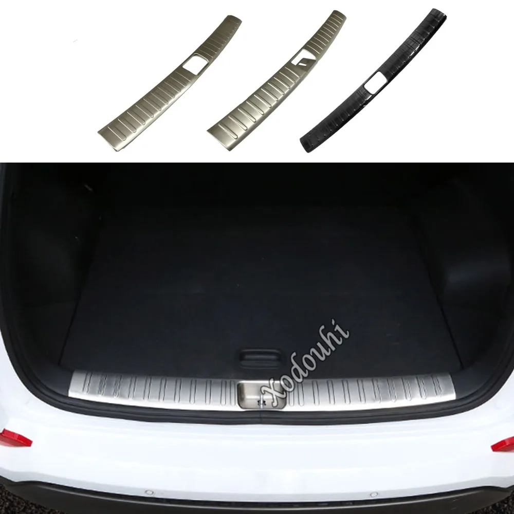 

For Hyundai Tucson 2015 2016 2017 2018 Car Inner Trunk Rear Back Bumper Trim Stainless Steel Scuff Sill Trunk Plate Pedal 1PCs