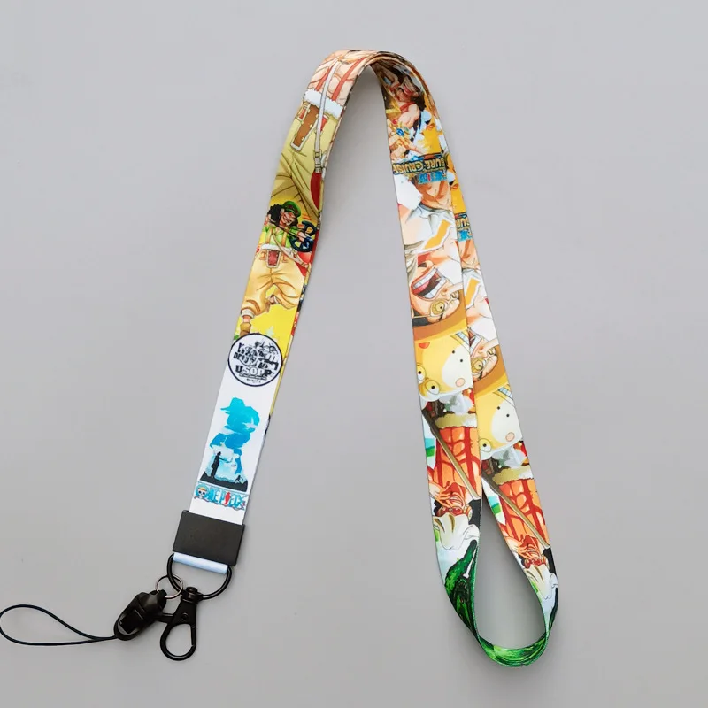 One Piece anime cartoon mobile phone lanyard, cute neck-hanging card holder, creative trendy personalized lanyard accessory view 3