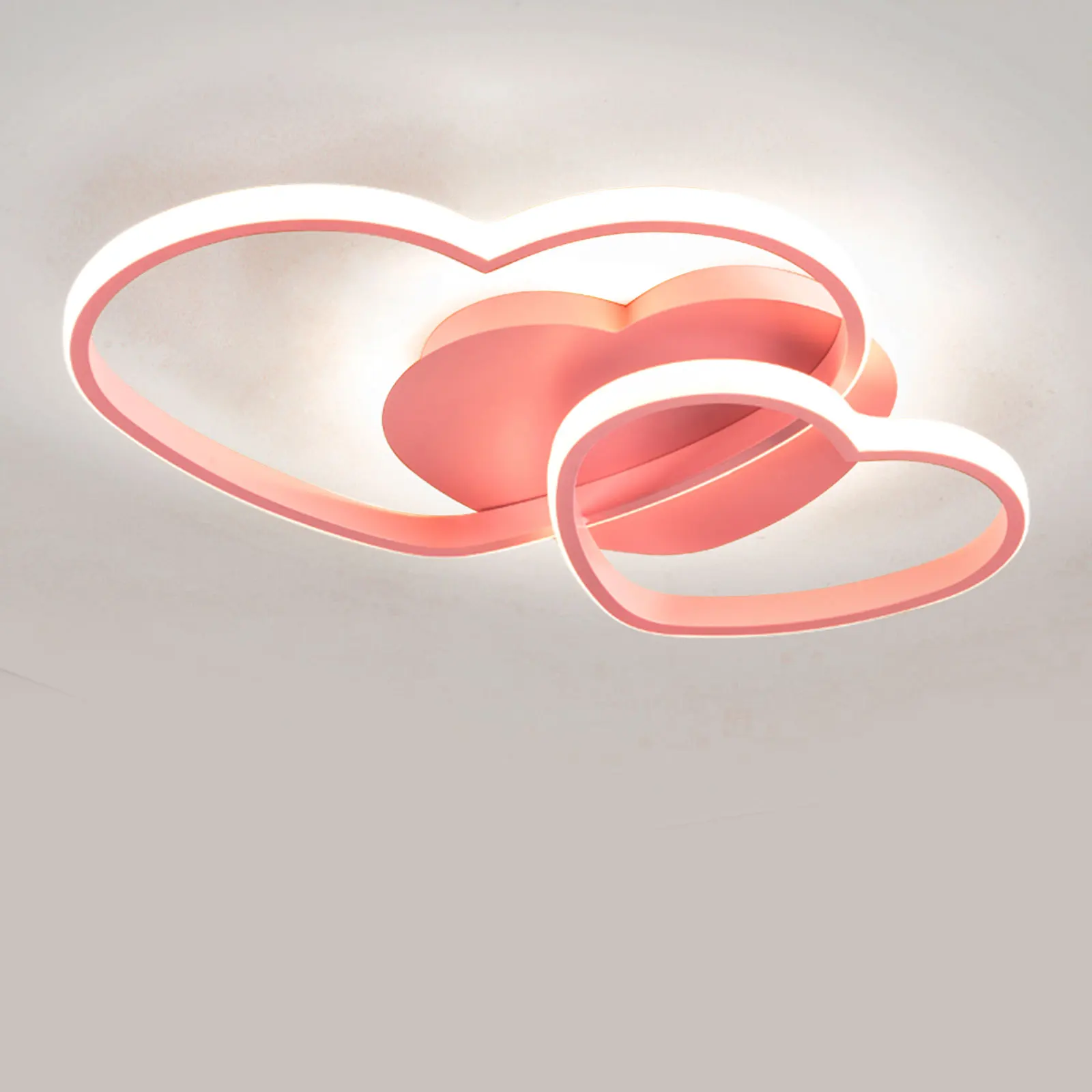 Imagem -02 - Luzes de Teto Led Heart Shape Lâmpada para Meninas do Casamento Quarto Mulheres Casa Princesa Meninas