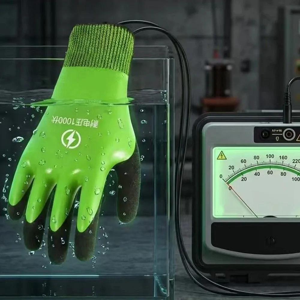 

Withstanding Voltage 1000 V Electrician Insulating Gloves Anti Slip Rubber Electric Shock Protection Gloves Anti-shock