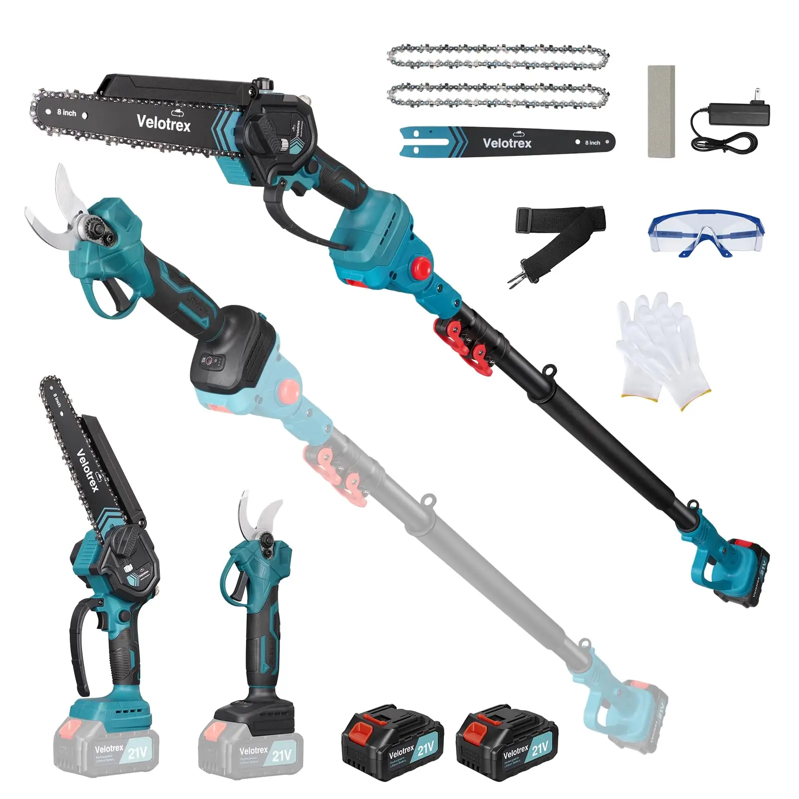 4-in-1 Pole Saw and Pruning Shears for Pruning Branches and Cutting Limbs from Asurion, LLC