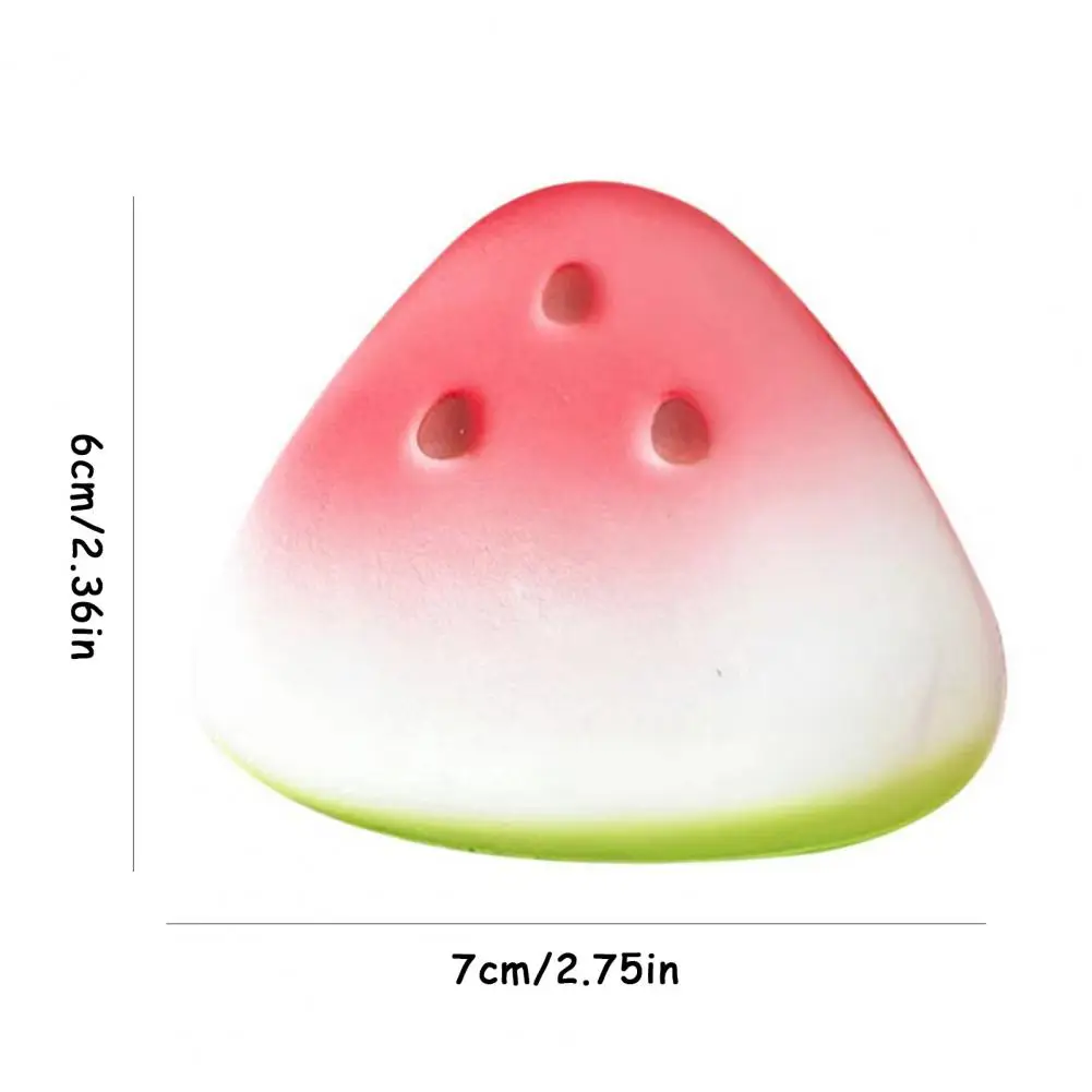 1/2 個スイカピーススクイーズおもちゃストレスリリーフフルーツピンチ感覚おもちゃ子供大人ソフトストレスボール落ち着くフィジェットおもちゃ
