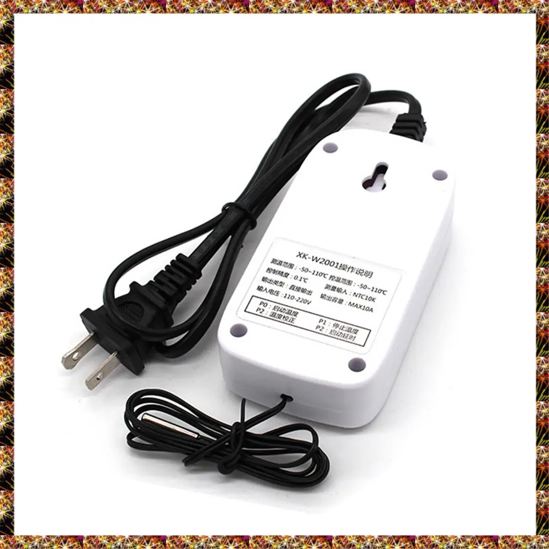 BTCL XK-W2001 controlador de temperatura Digital enchufe AC 110-220V termostato regulador enchufe con Sensor NTC