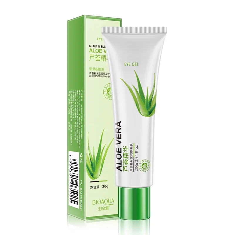 BIOAQUA Natural Aloe Vera Eye Cream Moisturizing Eyes Creams Anti Dark Circles Eye Bag Anti-aging Hydrating Eyes Skin Care