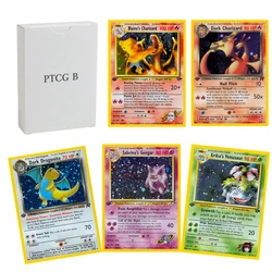 Pokémon Cards PTCG B BS2 Team Rocket Gym Heroes Blaine’s Charizard Gym Challenge Blue Core Paper Board Games Whole Set Proxy