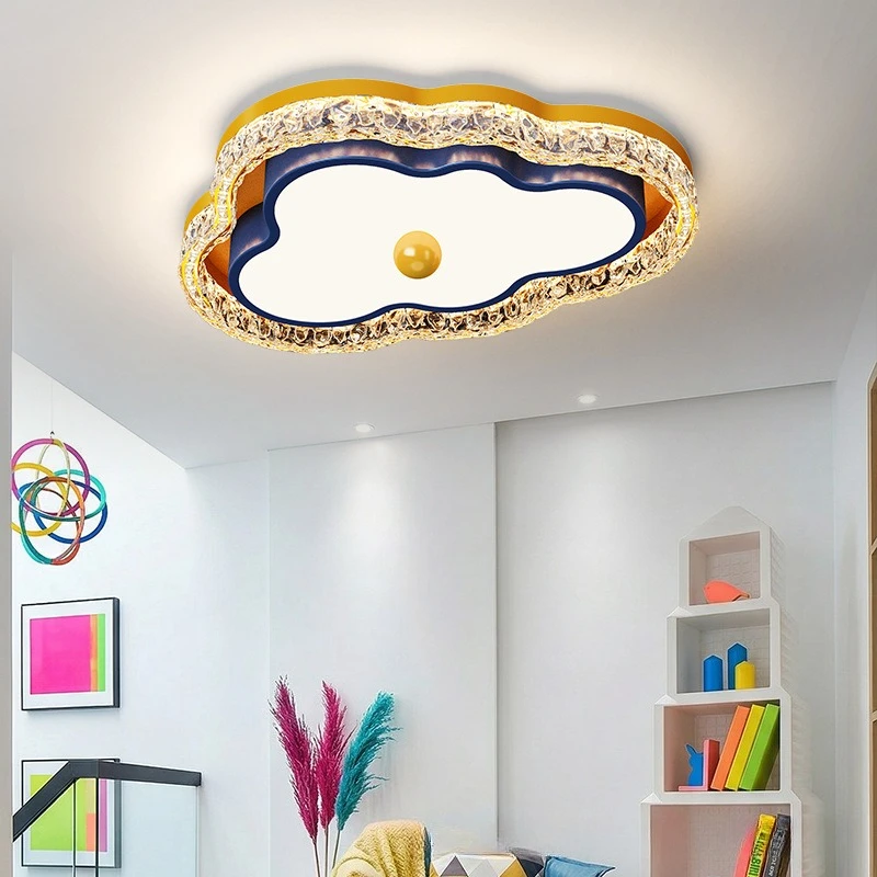 Memphis Cloud Shaped Colored Ceiling Lights Bedroom Study Eye Protection No Flicker Children's Room Ceiling Lamps Art Luminaires